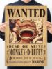 Slika Luffy Wanted Poster Carton Material