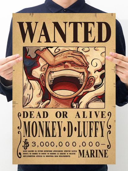 Slika Luffy Wanted Poster Carton Material