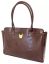 Slika Brown Crocodile Style Shoulder Bag H52 x W40 cm Beige & Brown "Kuromi"